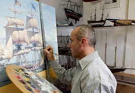 News & Events: Historic Single-Ship Victories Captured by Renowned Maritime Artist Maarten Platje, September  4, 2019 - Atlantic Highlands Herald