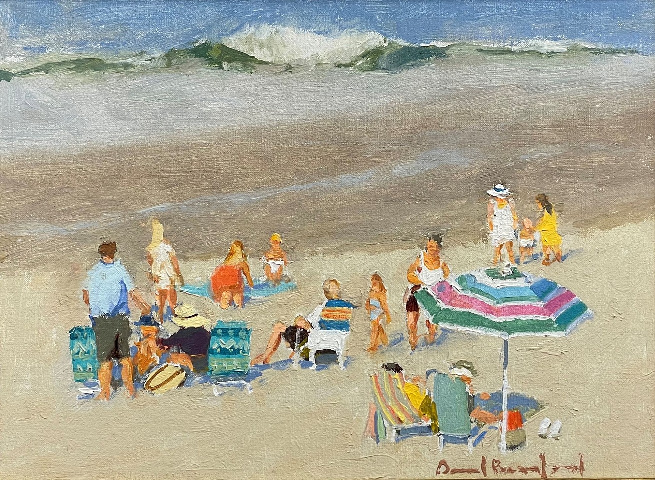David Bareford, Sand and Sun, 2023
oil on panel, 8 1/2 x 11 1/2 in. (21.6 x 29.2 cm)
DB230702