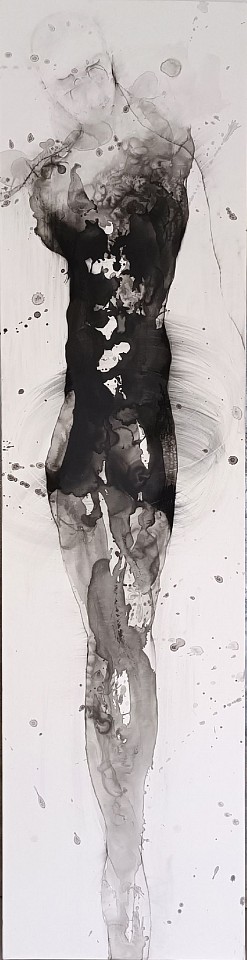 Nathalie Deshairs, Silhouette noir et blanc 5
ink on canvas, 78 5/8 x 19 5/8 in. (200 x 50 cm)
ND240206