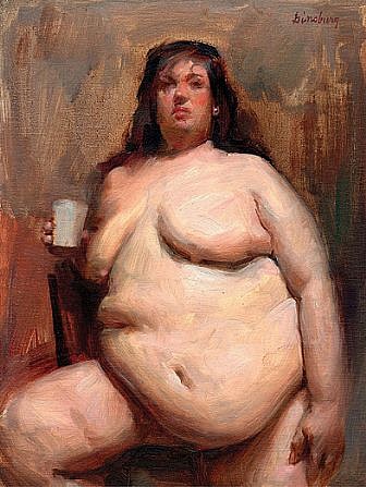 Max Ginsburg, Aviva, Nude Study 3
oil on panel, 10 x 8 in. (25.4 x 20.3 cm)
MG130402