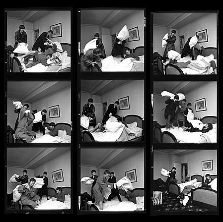 Harry Benson, Beatles Pillow Fight Times Nine, Edition of 40, 1964
photograph, 44 x 44 in. (111.8 x 111.8 cm)
HB1200515