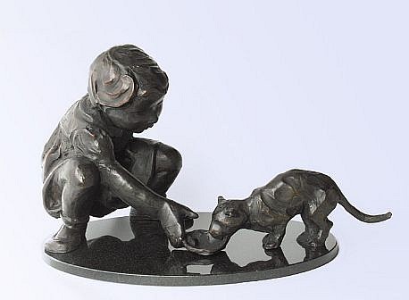 Jane DeDecker, Making Friends, Ed. of 31, 2009
bronze, 9 x 15 x 9 in. (22.9 x 38.1 x 22.9 cm)
JD021109