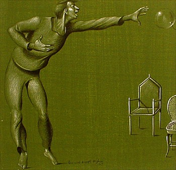Work: Leonard Everett Fisher Man Chasing a Balloon
