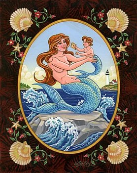 Ed Parker -&nbsp;Ed Parker Mermaid & Child