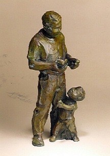Jane DeDecker, Pit Crew, Ed. of 31, 1998
bronze, 14 x 5 x 5 in. (35.6 x 12.7 x 12.7 cm)
JDD1104