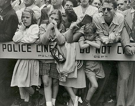 Ruth Orkin, Police Line, American Legion Parade, New York City, 1947
photograph, 11 x 14 in. (27.9 x 35.6 cm)
RO203