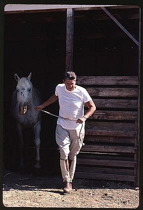 Harry Benson, President Ronald Reagan, Rancho del Cielo, Edition of 35, 1983
chromogenic print with Dibond plexiglass
HB120435