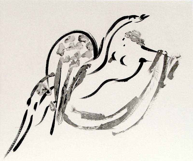 Reuben Nakian, Leda and the Swan, 24/100
etching