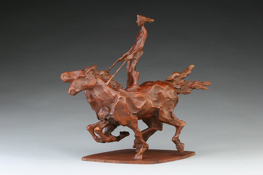 Jane DeDecker, Riding Moderna, ed. of 17, 2006
bronze, 13 1/2 x 13 1/2 x 8 in. (34.3 x 34.3 x 20.3 cm)
JD111106
