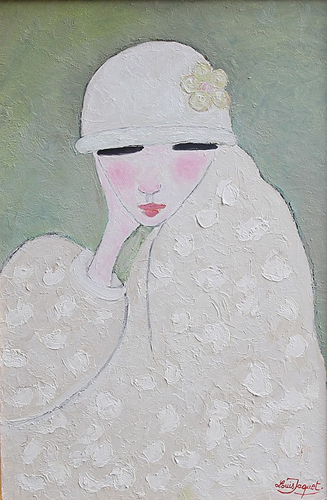 Louis Jaquet, Olga a la fourrure II, 2007
oil on canvas, 35 x 24 in. (88.9 x 61 cm)
LJ140303