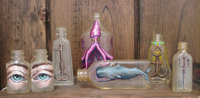 News & Events: Beau Stanton live painting for Message in a Bottle, July  4, 2014 - Cavalier Gallery