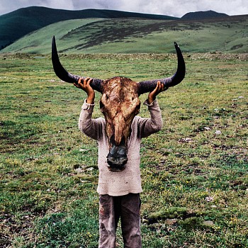photography:&nbsp;Steve McCurry Boy Holds Animal Skull