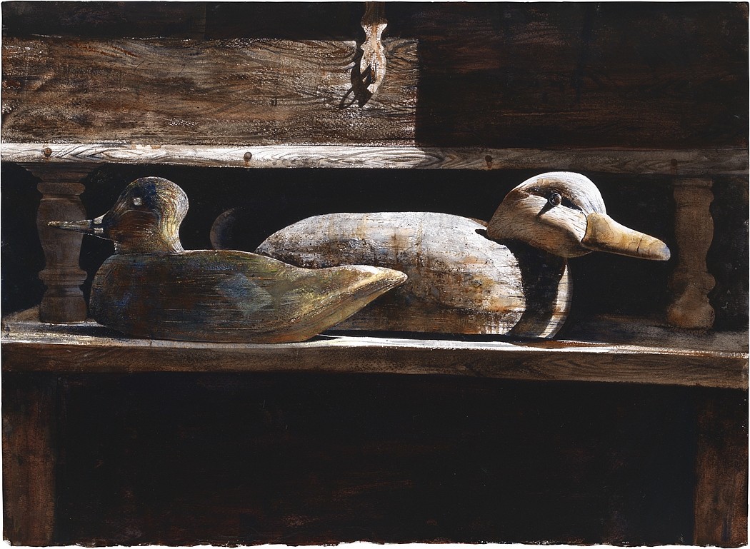 Stephen Scott Young, Decoys, 2007/10
Drybrush watercolor on Twinrocker handmade paper, 16 x 22 in. (40.6 x 55.9 cm)
SSY151201A