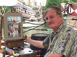 News & Events:  Minnesota Marine Art Museum purchases Leonard Mizerek Marine Painting, September 27, 2016