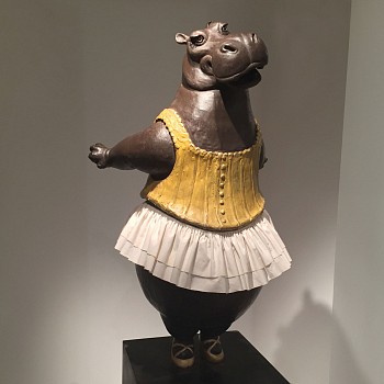 Work: Bjorn Skaarup Hippo Ballerina, tiptoe