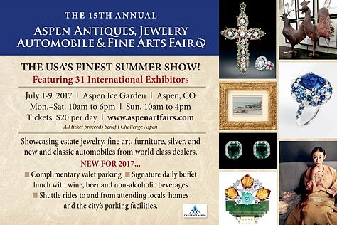 News & Events: Aspen Antiques, Jewelry, Automobile & Fine Arts Fair: July 1 - 9 , July 1, 2017