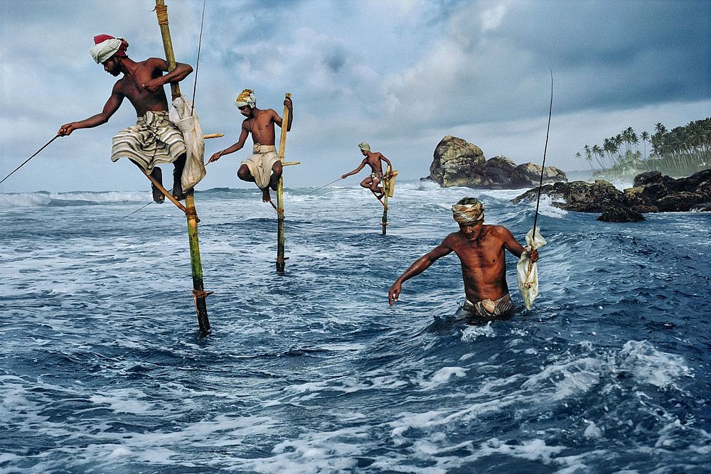 Steve McCurry, Fishermen at Weligama, South Coast of Sri Lanka, 1995
FujiFlex Crystal Archive Print, 30 x 40 in. (Inquire for additional sizes)
SRI LANKA-10006