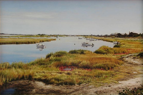 Lori Zummo, Madaket Harbor, Autumn, 2008
oil on board, 16 x 24 in. (40.6 x 61 cm)
LZ030508