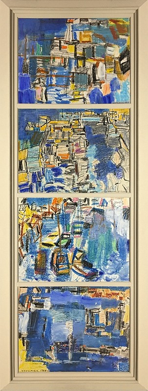 Vaclav Vytlacil, Martha's Vineyard Harbor Series No. 4, 1964-1965
oil on board, 83 x 32 in. (210.8 x 81.3 cm)
VV1803008