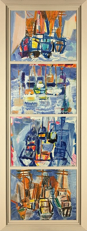 Vaclav Vytlacil, Martha's Vineyard Harbor Series No. 2, 1964-1965
oil on board, 83 x 32 in. (210.8 x 81.3 cm)
VV1803007
