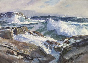 Work: John Whorf Rolling from the East, Maine Coast