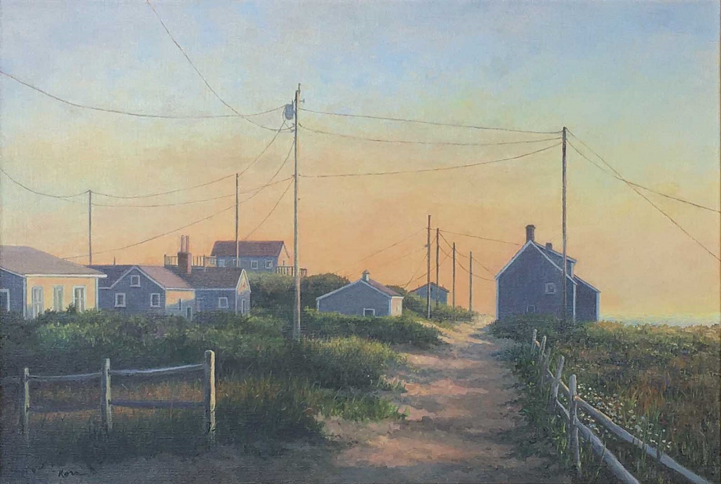 Marla Korr, Sunset near Smith's Point II, 2018
oil on canvas, 24 x 36 in. (61 x 91.4 cm)
MK180402