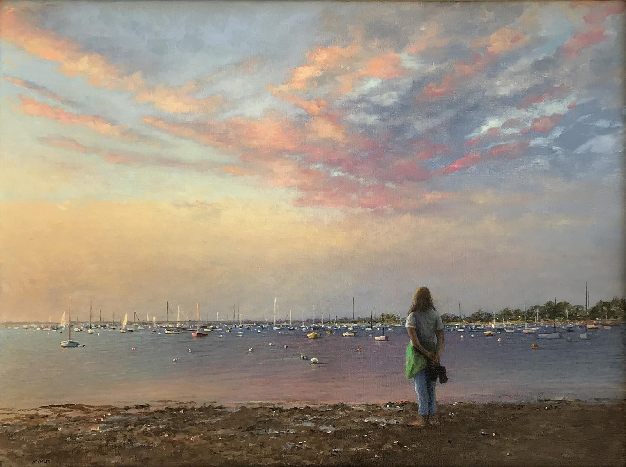 Marla Korr, Sunset at Washington St., 2018
oil on canvas, 18 x 24 in. (45.7 x 61 cm)
MK180407