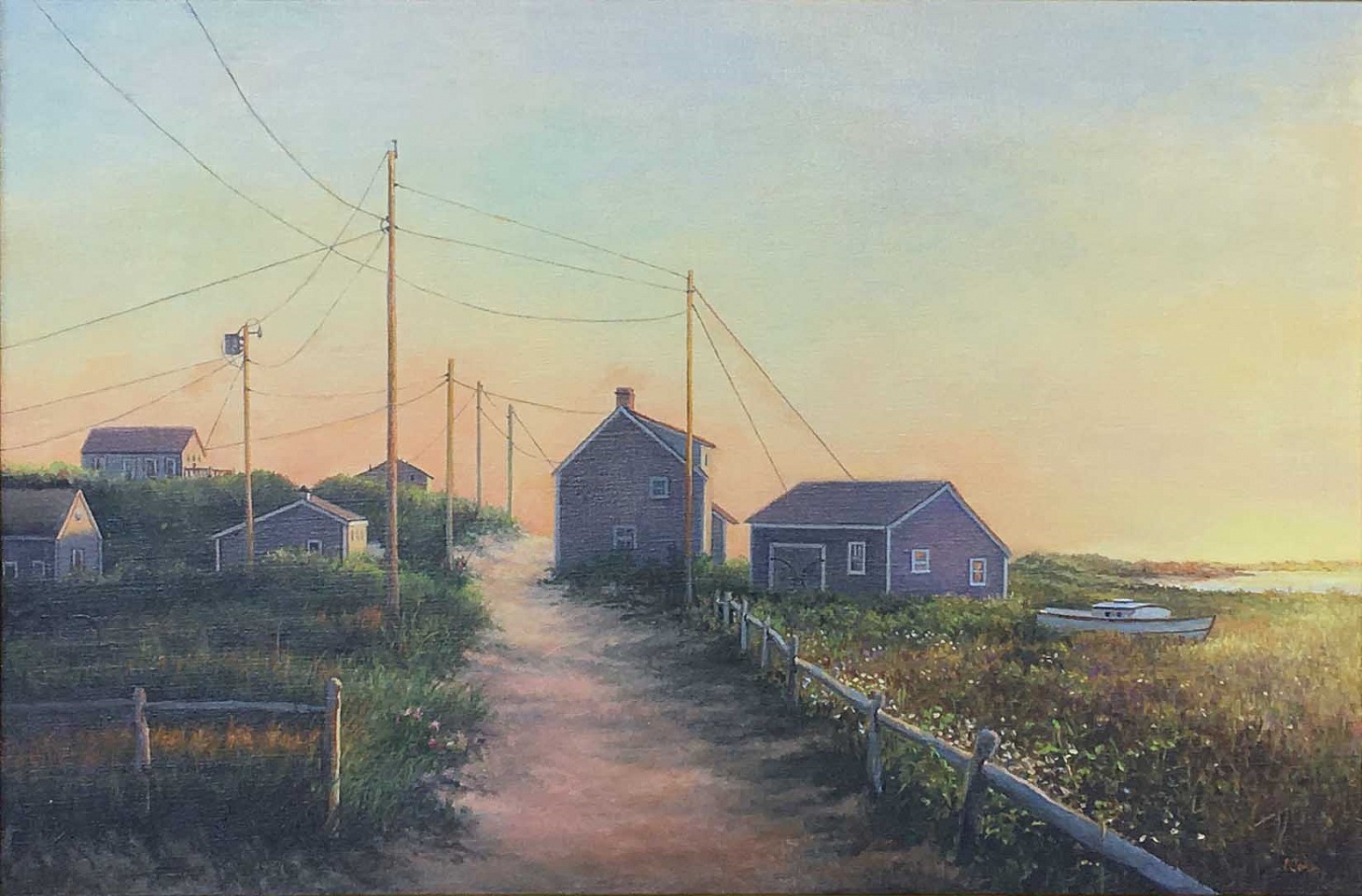 Marla Korr, Sunset near Smith's Point I, 2018
oil on canvas, 24 x 36 in. (61 x 91.4 cm)
MK180401