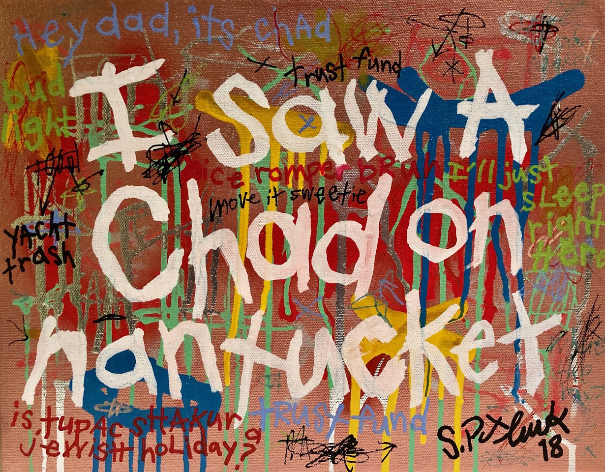 Stephen Pitliuk, I Saw a Chad on Nantucket, 2018
mixed media, 11 x 14 in. (27.9 x 35.6 cm)
SP1807001