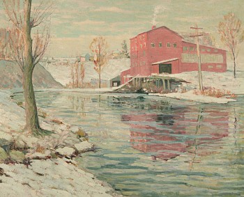 Work: Ernest Lawson The Red Mill