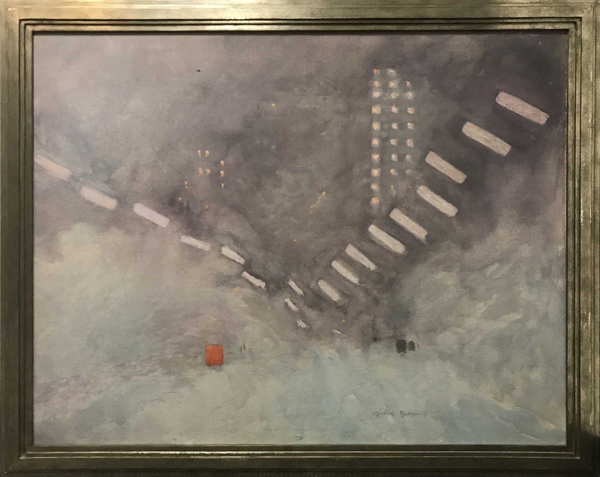 Gershon Benjamin, Blizzard on Third Ave, 1963
acrylic on canvas, 40 x 50 in. (101.6 x 127 cm)
GB1803055