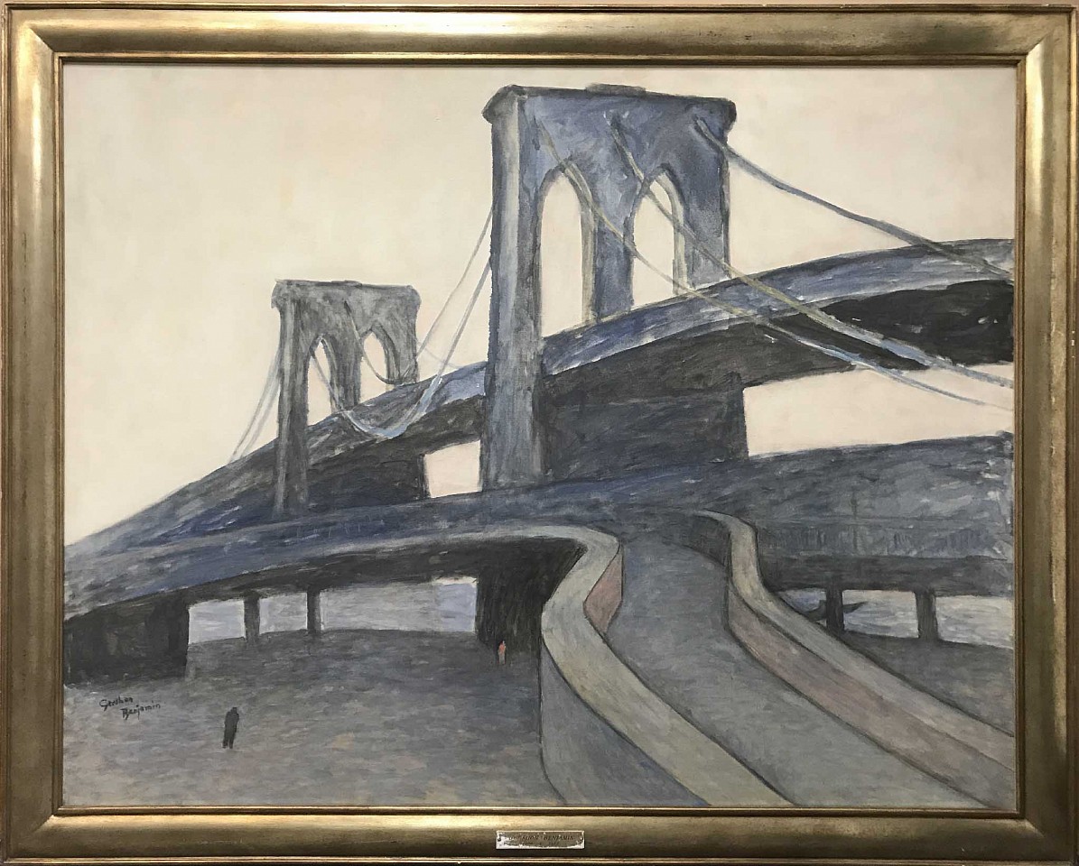 Gershon Benjamin, The Bridge at Dawn, 1968
oil on canvas, 40 x 50 in. (101.6 x 127 cm)
GB1803054