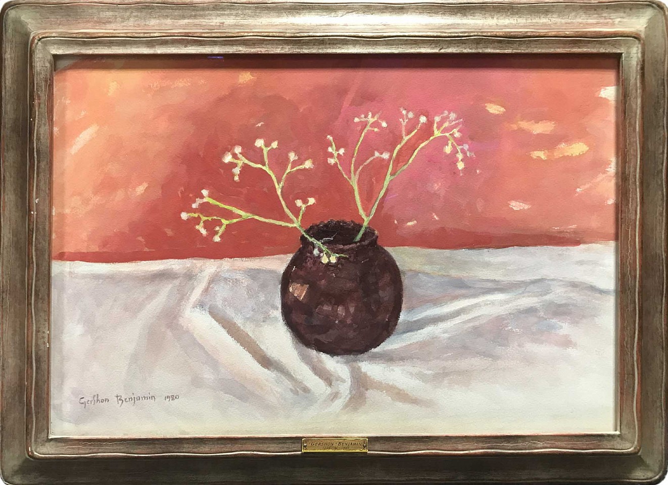 Gershon Benjamin, Weed Berries, 1980
watercolor on paper, 15 x 22 in. (38.1 x 55.9 cm)
GB1803013