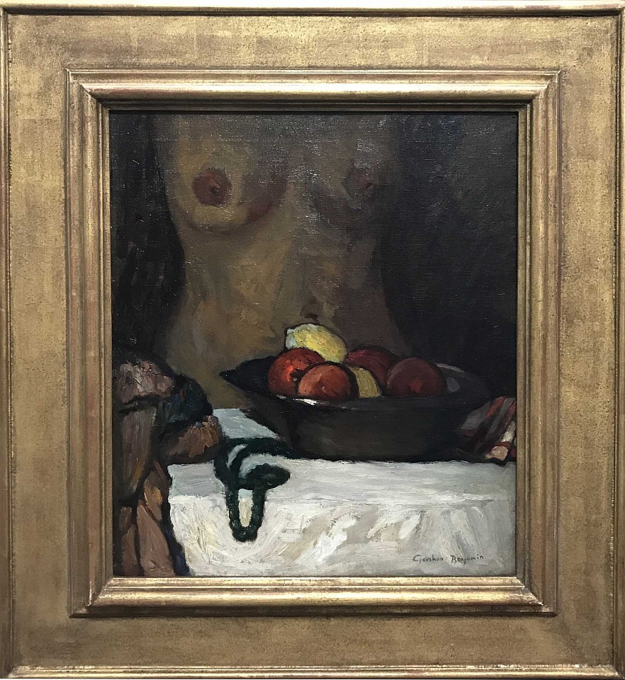 Gershon Benjamin, Bowl of Fruit with Nude, 1933 ca
oil on canvas, 24 x 20 in. (61 x 50.8 cm)
GB1803018