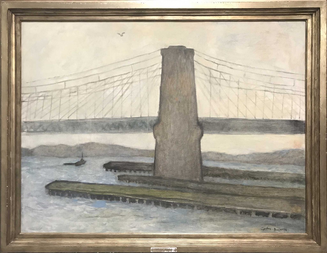 Gershon Benjamin, Brooklyn Bridge II, 1962 ca
oil on canvas, 30 x 40 in. (76.2 x 101.6 cm)
GB1803030
