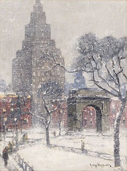 Guy Carleton Wiggins - Guy Carleton Wiggins Washington Square, Winter, New York