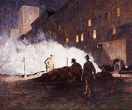 Dines Carlsen, Steam Pipe Repair Crew
oil on canvas, 25 x 30 in. (63.5 x 76.2 cm)
DC190401