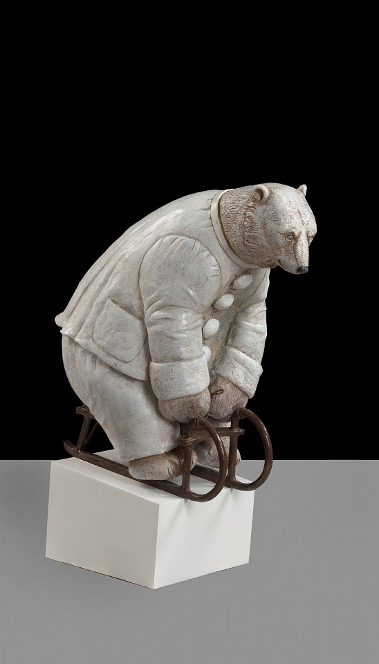 Bjorn Skaarup, Polar Bear Pierrot, maquette, ed. 2/9, 2019
bronze, 17 1/2 x 15 1/2 x 8 1/4 in. (44.5 x 39.4 x 21 cm)
BS190401