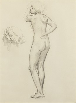Work: John Singer Sargent Study for Apollo and the Muses