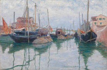 Work: John Leslie Breck Giudecca Canal, Venice