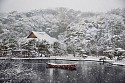 Steve McCurry, Boat Covered in Snow in Sankei-en Garden, Yokohama, Japan
2014, FujiFlex Crystal Archive Print