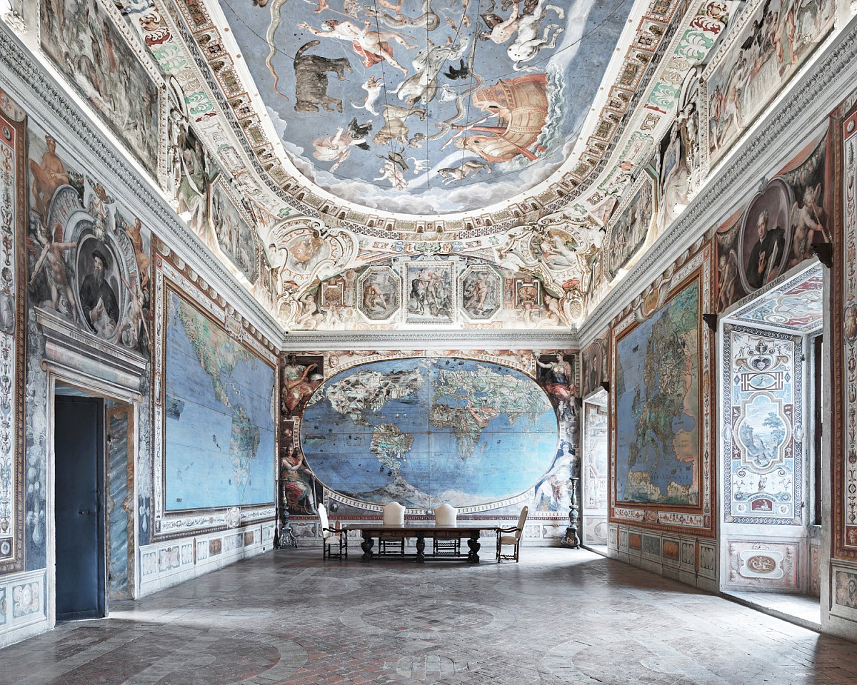 David Burdeny, Map Room, Caparola, Italy, 2016
archival pigment print, 59h x 73 1/2w in