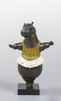 Work: Bjorn Skaarup Hippo Tightrope Walker, maquette