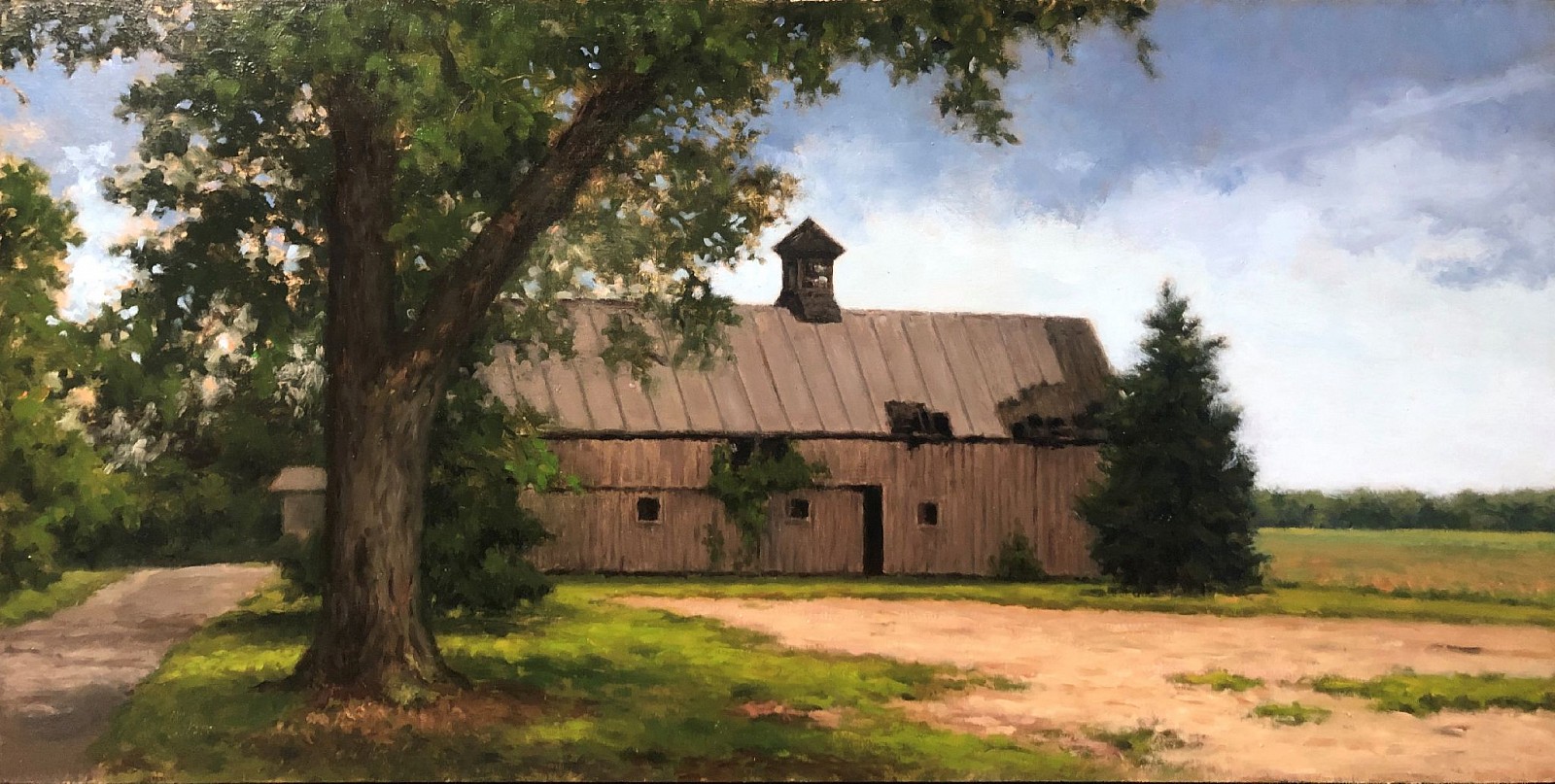 David Peikon, On Miles River Road, 2017
oil on panel, 12 x 24 in. (30.5 x 61 cm)
DP200117