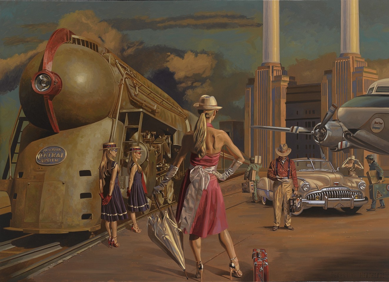 Peregrine Heathcote, 20th Century Limited
oil on canvas, 52 x 72 in. (132.1 x 182.9 cm)
PH160101