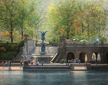 Stephen Wilkes on Instagram: Bethesda Fountain, Central Park, NY, Day to  Night Bethesda Fountain has always been one of my favorite spots in Central  Park. I was drawn to photograph the iconic