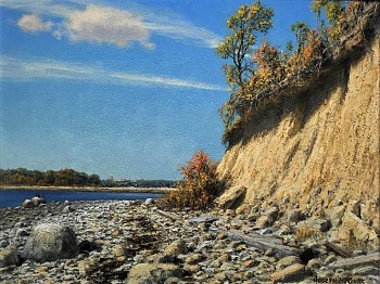 Work: Joseph McGurl The Boston Harbor Islands Project, Eroding Cliff at Prince Head