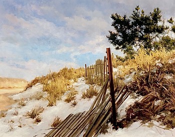 David Peikon -&nbsp;David Peikon Winter on the Dunes, Fences