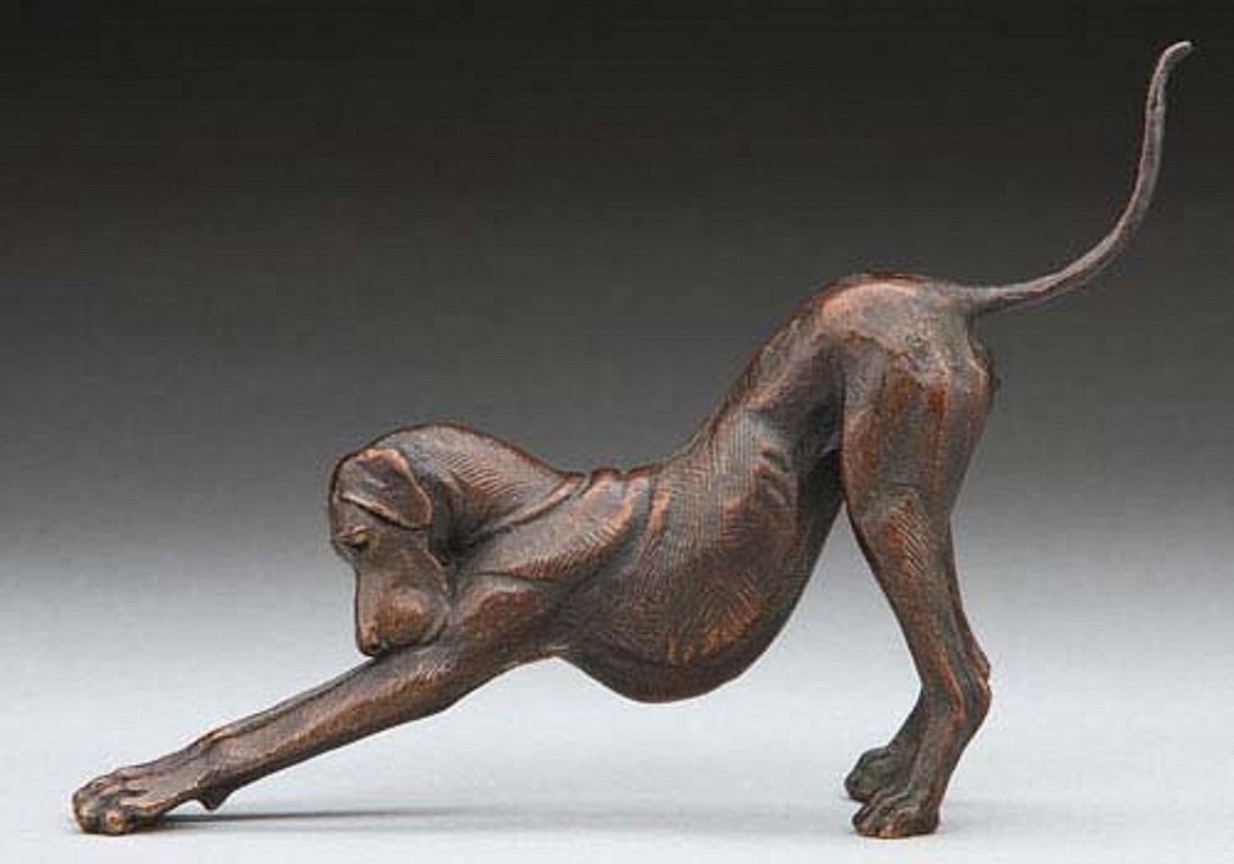 Louise Peterson, Downward Dog (mini), Ed. 65/99, 2003
bronze, 4 1/2 x 6 x 1 1/2 in. (11.4 x 15.2 x 3.8 cm)
LP181004
