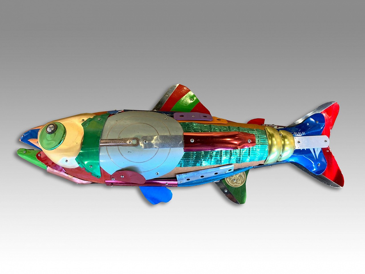 Leo Sewell, Rainbow Trout, 2020
mixed media, 9 1/4 x 24 x 3 in. (23.5 x 61 x 7.6 cm)
LS201012
